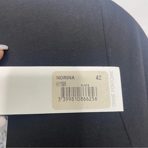 Anne Fontaine Norina Dress Black Size 42 - Picture 3 of 5